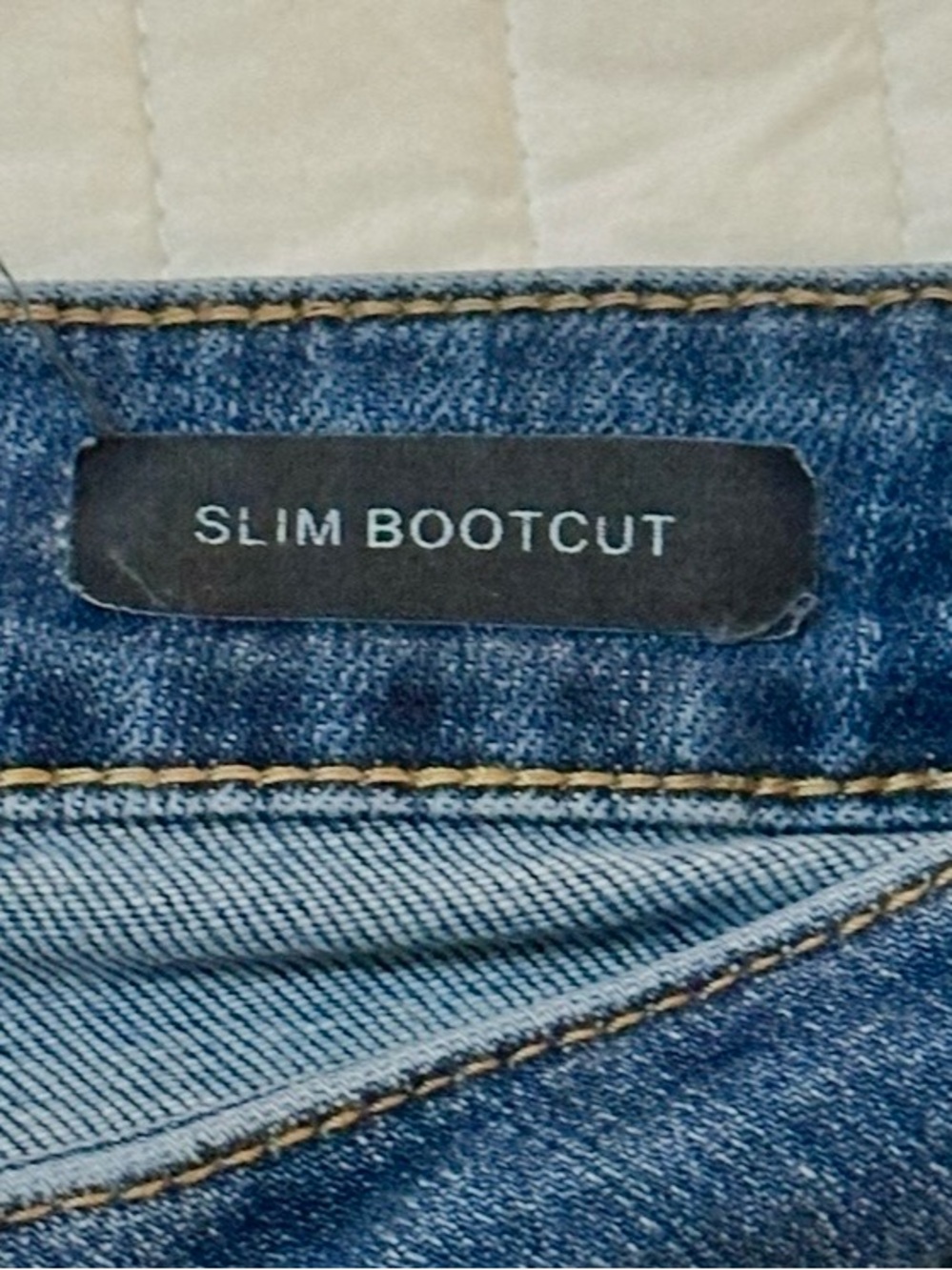 Judy Blue Slim Boot Distressed Mid Rise Stretch Blue Jeans Medium Wash Sz 11/30 - Picture 6 of 11